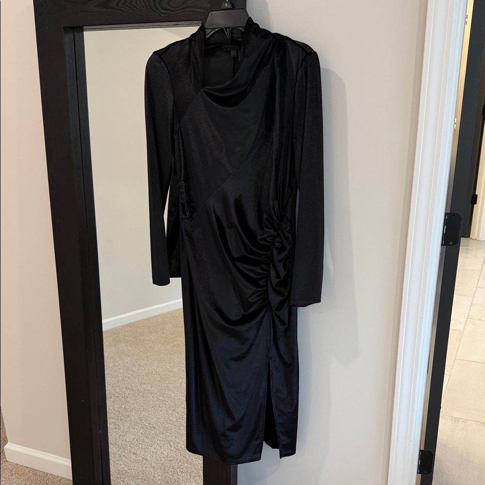 Donna Karan Black Long Sleeve Dress